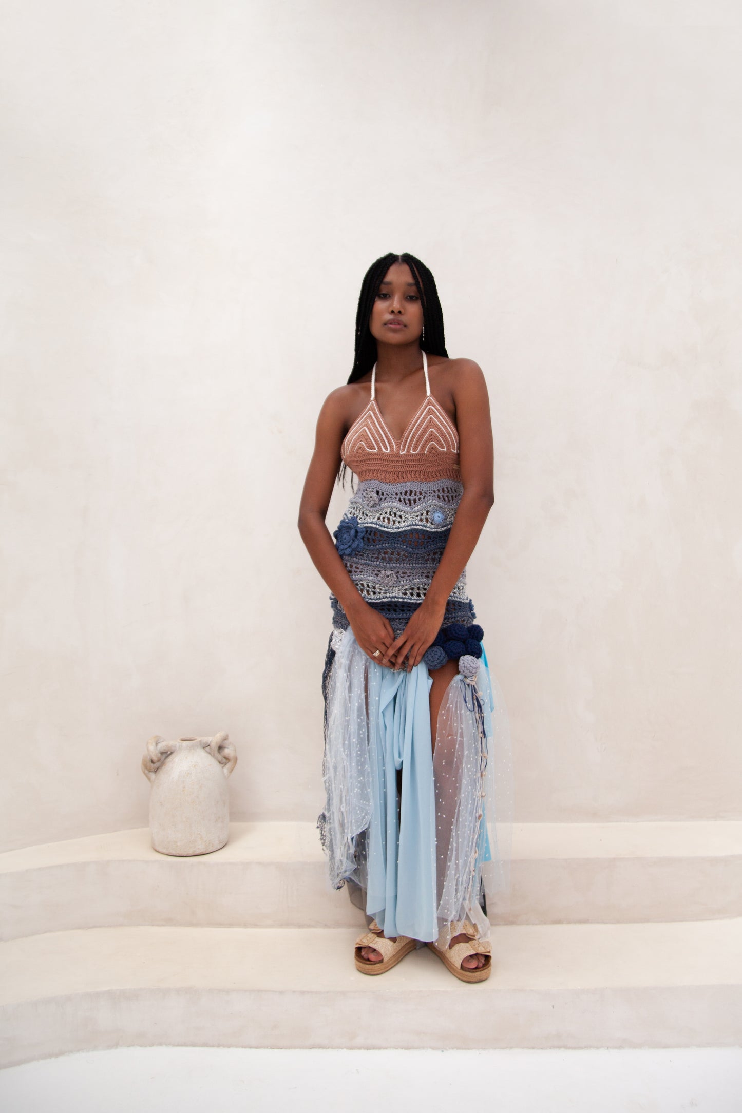 Vestido Upcycle Sereia urbana