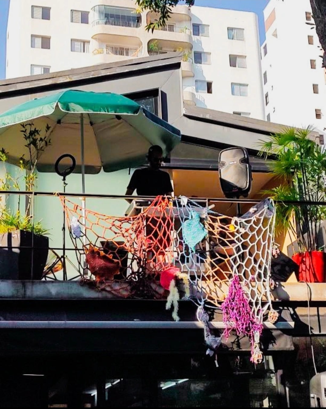 Rede de Pesca Decorativa em Crochê
