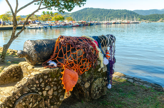 Rede de Pesca Decorativa em Crochê