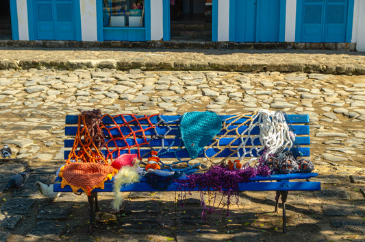 Rede de Pesca Decorativa em Crochê
