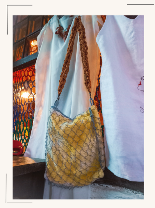 Bolsa Upcycle com Rede de Pesca